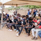 A crossection of youths during Badu Global Outreached